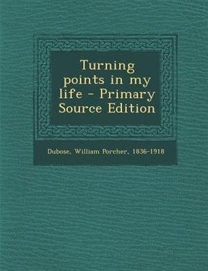 Front cover_Turning points in my life