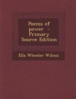 Front cover_Poems of power  - Primary Source Edition