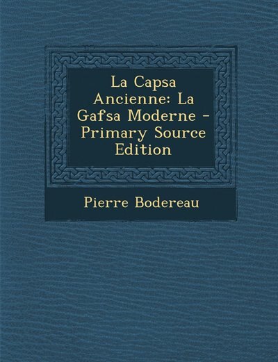 Front cover_La Capsa Ancienne