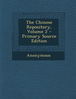 Front cover_The Chinese Repository, Volume 2