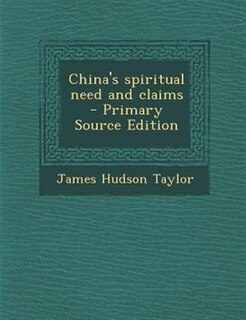 China's spiritual need and claims