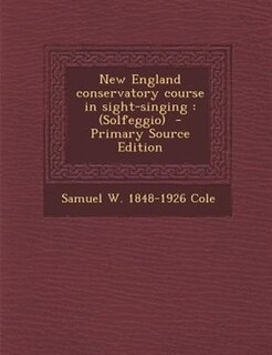 Front cover_New England conservatory course in sight-singing