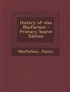 Front cover_History of clan MacFarlane