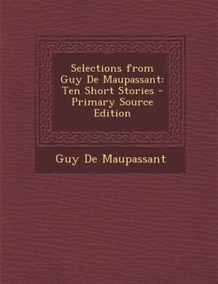 Couverture_Selections from Guy De Maupassant