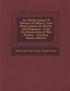 Front cover_Sir Philip Sydney'S Defense of Poetry