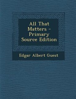 Couverture_All That Matters - Primary Source Edition