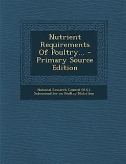 Front cover_Nutrient Requirements Of Poultry...