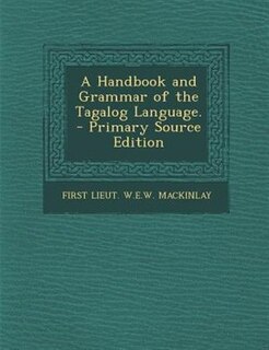 Couverture_A Handbook and Grammar of the Tagalog Language. - Primary Source Edition