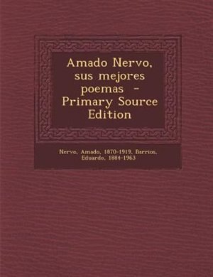 Front cover_Amado Nervo, sus mejores poemas