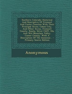 Front cover_Southern Colorado