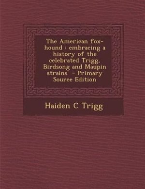 Couverture_The American fox-hound