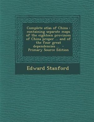 Front cover_Complete atlas of China