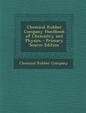 Front cover_Chemical Rubber Company Handbook of Chemistry and Physics