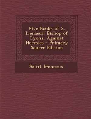 Front cover_Five Books of S. Irenaeus