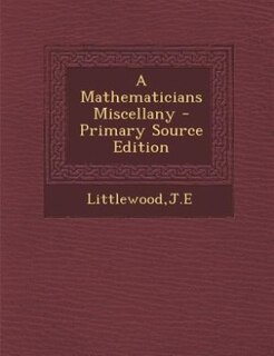 Front cover_A Mathematicians Miscellany