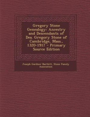 Front cover_Gregory Stone Genealogy