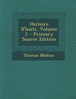 Front cover_Histoire D'haiti, Volume 2