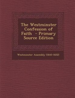 Front cover_The Westminster Confession of Faith