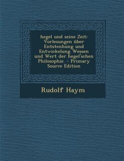 Front cover_hegel und seine Zeit