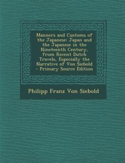 Couverture_Manners and Customs of the Japanese