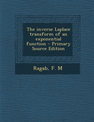 Front cover_The inverse Laplace transform of an exponential function