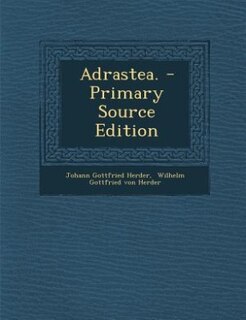 Adrastea. - Primary Source Edition