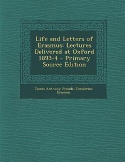 Front cover_Life and Letters of Erasmus