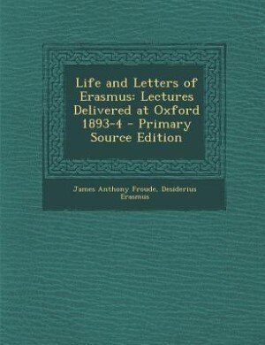 Front cover_Life and Letters of Erasmus