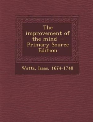 Couverture_The improvement of the mind