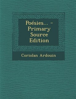 Front cover_Po&eacute;sies... - Primary Source Edition
