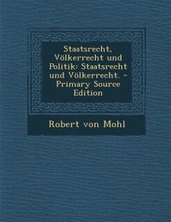 Front cover_Staatsrecht, Völkerrecht und Politik