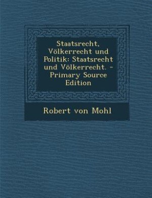 Front cover_Staatsrecht, Völkerrecht und Politik