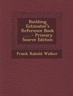 Couverture_Building Estimator's Reference Book ......