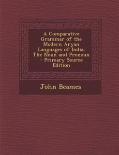 Couverture_A Comparative Grammar of the Modern Aryan Languages of India