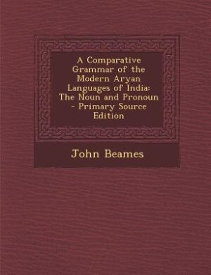 Couverture_A Comparative Grammar of the Modern Aryan Languages of India