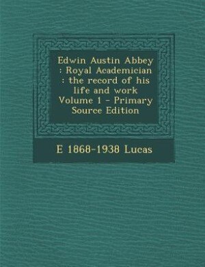 Front cover_Edwin Austin Abbey