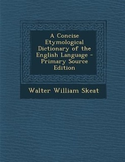 Couverture_A Concise Etymological Dictionary of the English Language