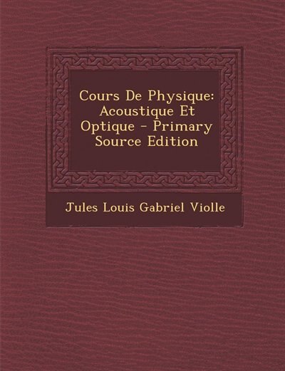 Couverture_Cours De Physique