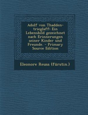 Front cover_Adolf von Thadden-trieglaff