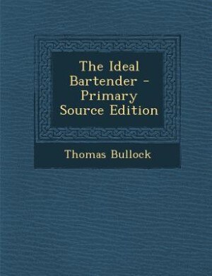 Front cover_The Ideal Bartender