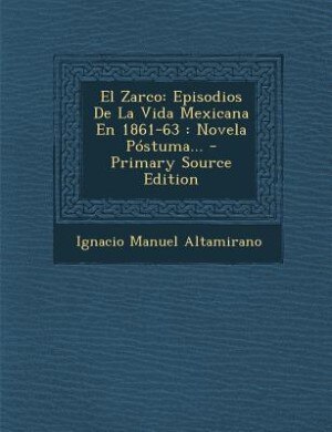 Front cover_El Zarco
