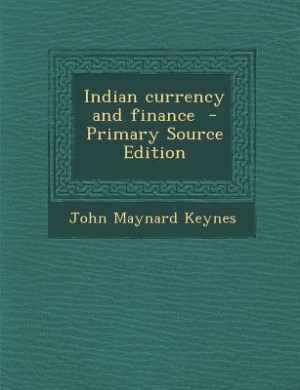 Front cover_Indian currency and finance  - Primary Source Edition