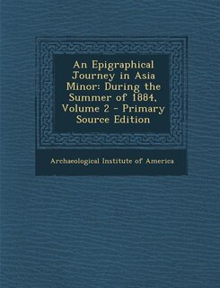 Front cover_An Epigraphical Journey in Asia Minor