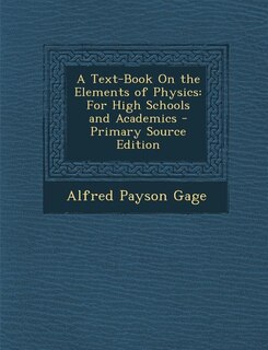 Front cover_A Text-Book On the Elements of Physics