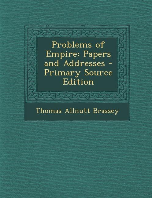 Couverture_Problems of Empire