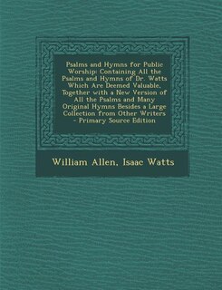 Front cover_Psalms and Hymns for Public Worship