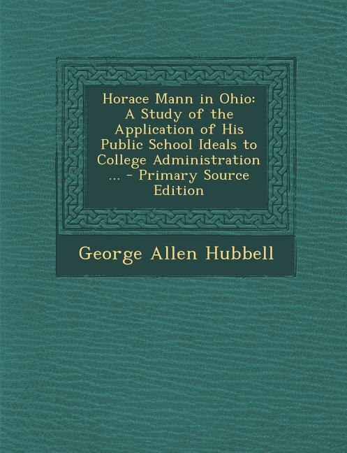 Couverture_Horace Mann in Ohio