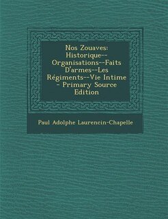 Front cover_Nos Zouaves
