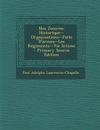 Front cover_Nos Zouaves