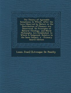 Front cover_The Theory of Agreeable Sensations